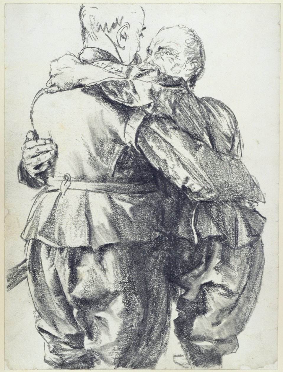 To modeller iført kurfyrste Johann Georg I. af Sachsens klæder på Det Historiske Museum i Dresden af Adolph Menzel