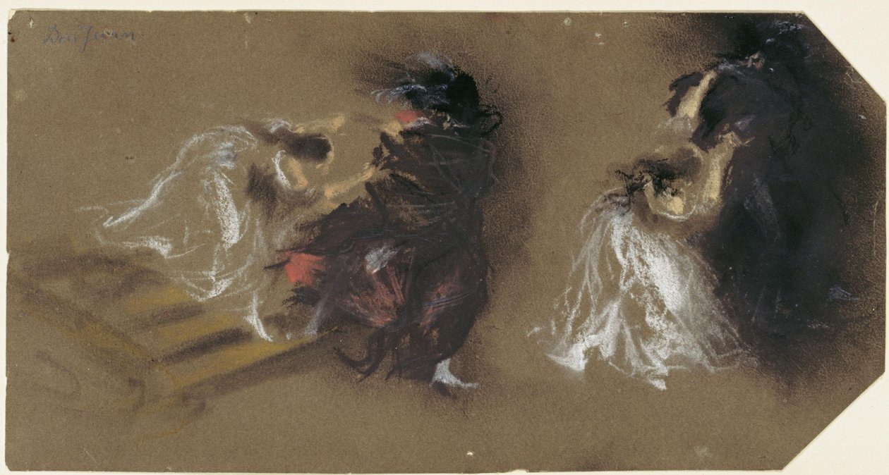 To scener fra Mozarts »Don Giovanni« af Adolph Menzel
