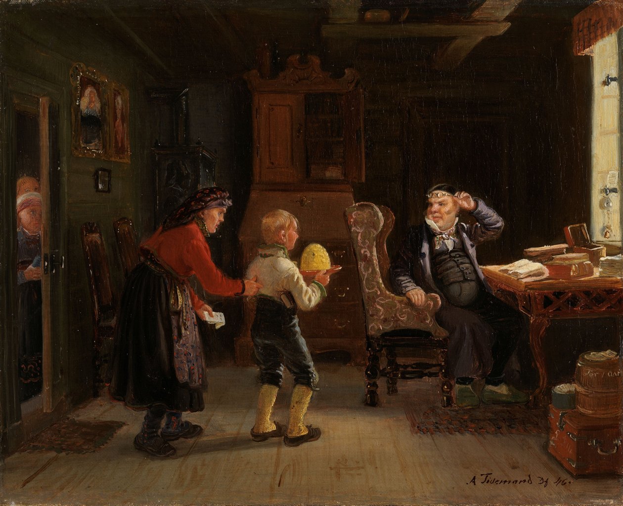 Tilmelding til konfirmation af Adolph Tidemand