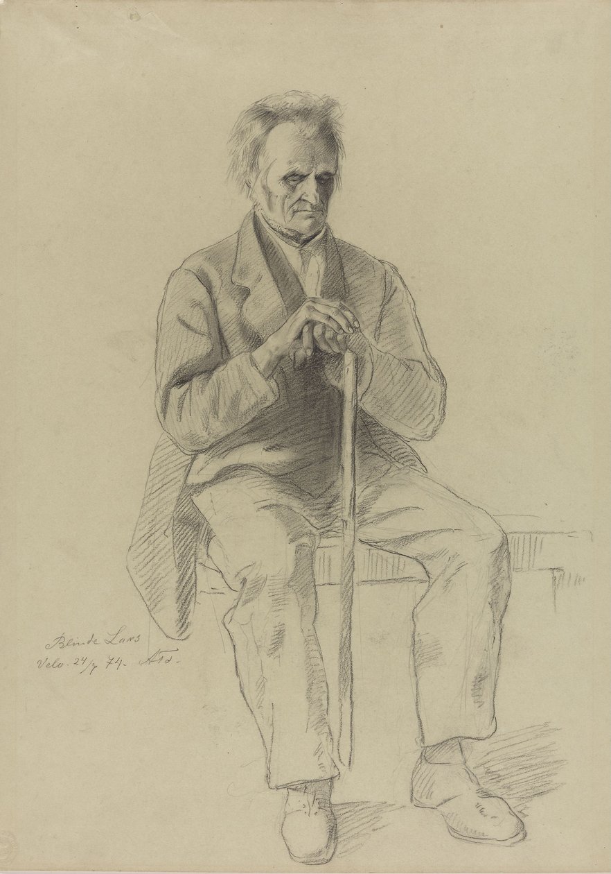 „Blinde Lars“ af Adolph Tidemand