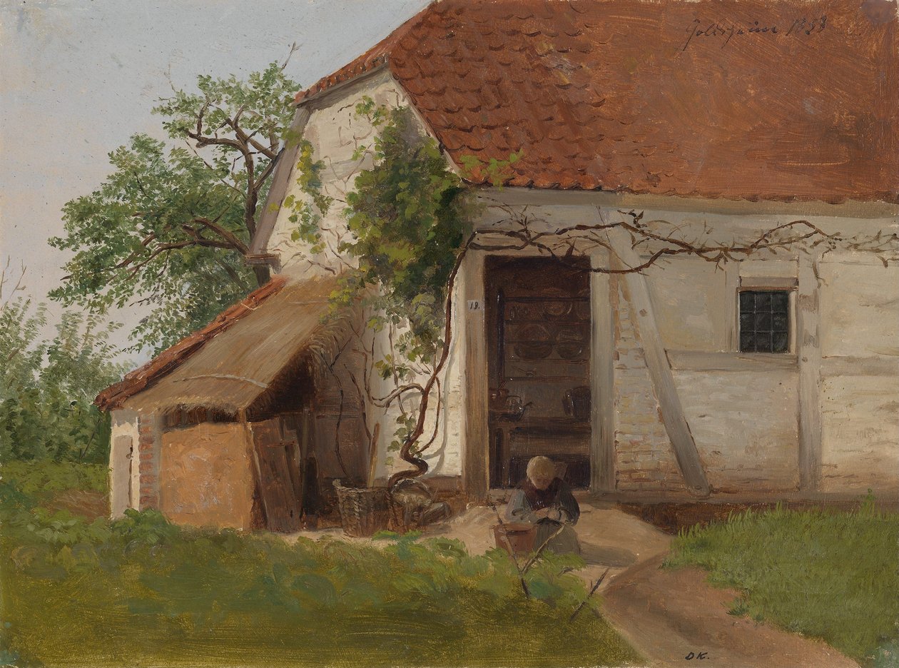 Gården i Goldsheim af Adolph Tidemand