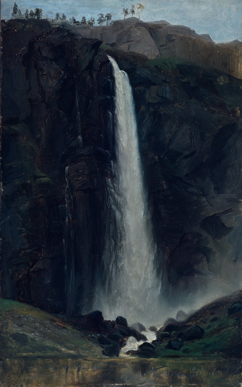 Feigum vandfald (maleri) af Adolph Tidemand