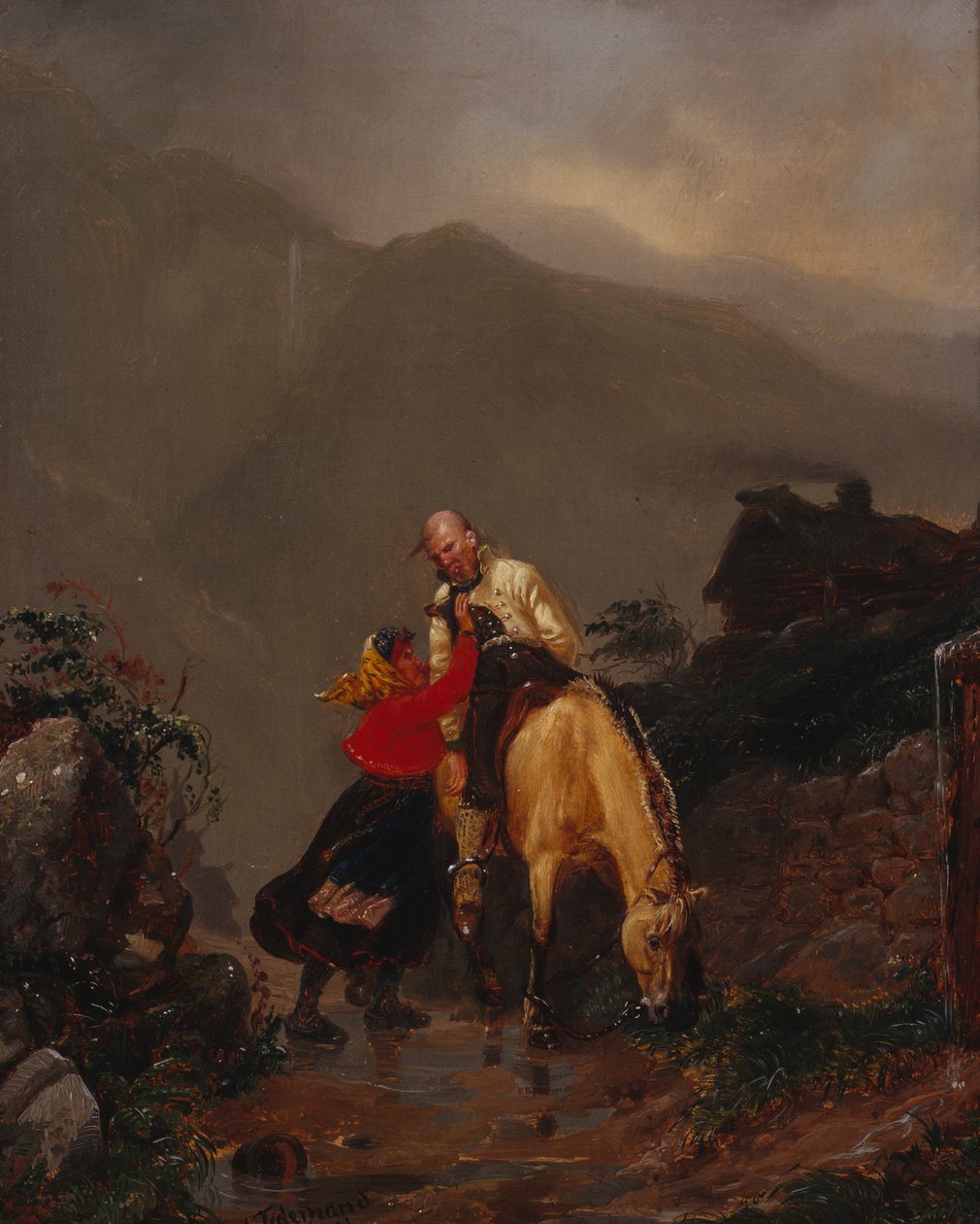 Fra kirken af Adolph Tidemand