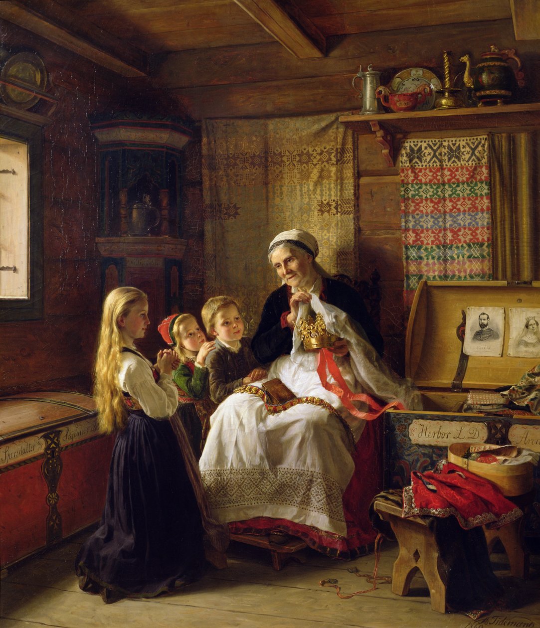 Bedstemors bryllupskrone af Adolph Tidemand