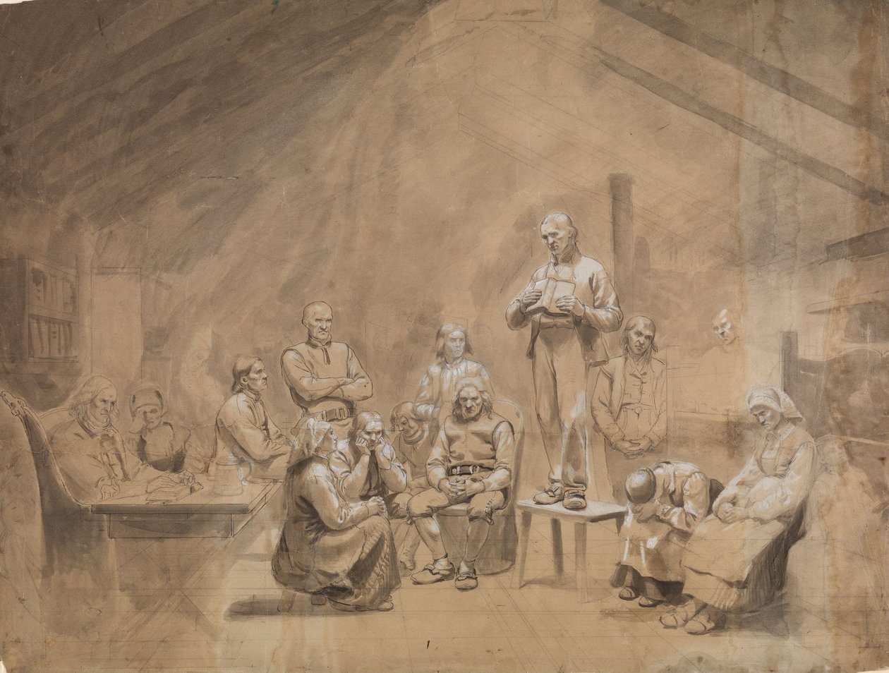 Haugianerne af Adolph Tidemand