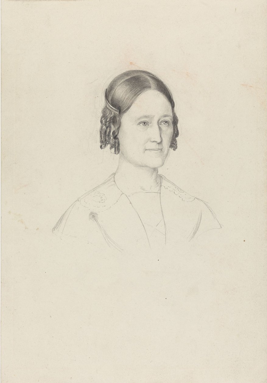 Kunstnerens kone, Johanne Tidemand af Adolph Tidemand