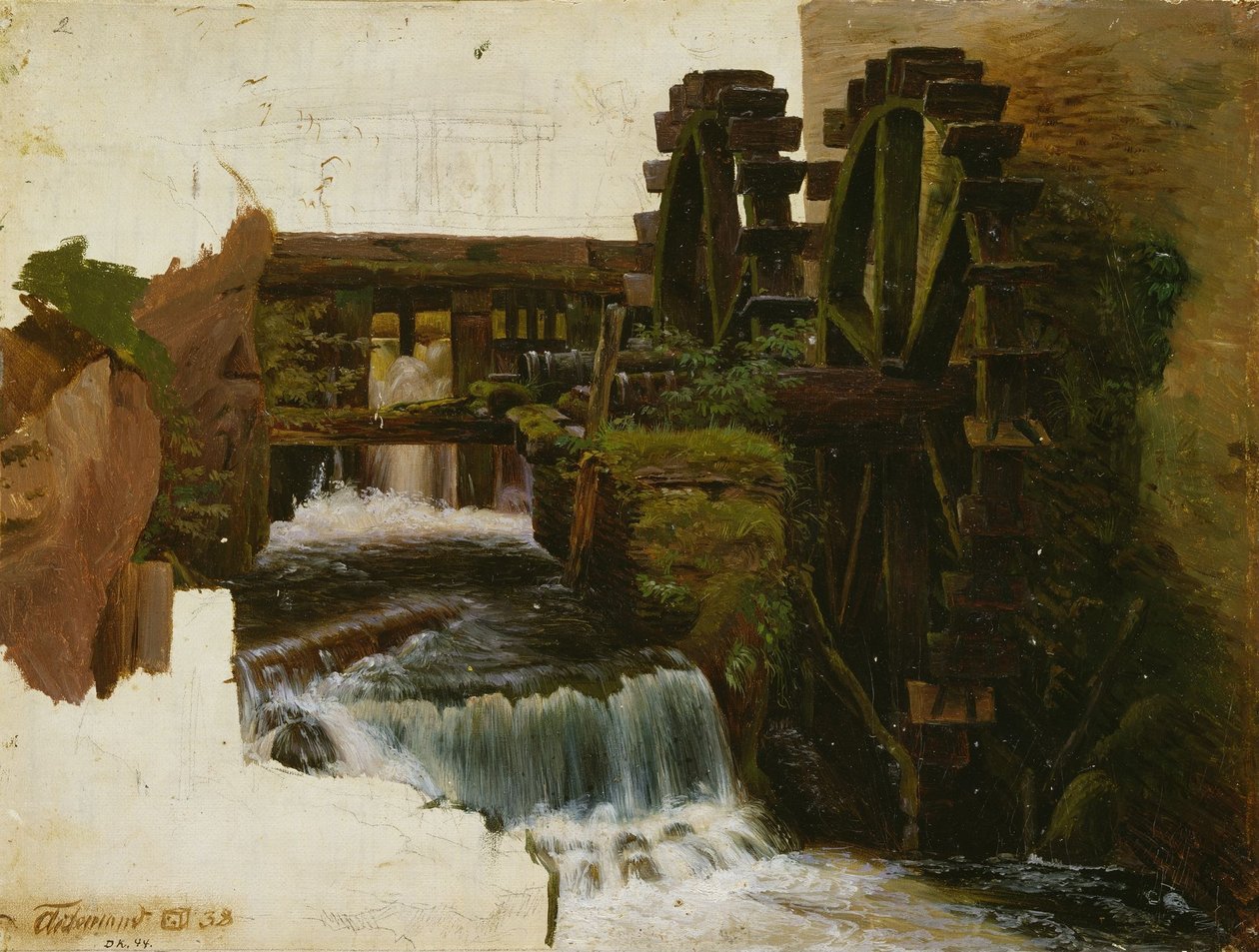 Møllebæk af Adolph Tidemand
