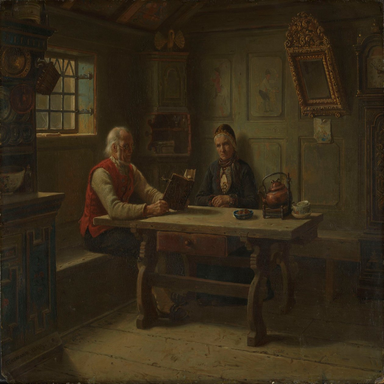 Ensomhed i alderdommen af Adolph Tidemand