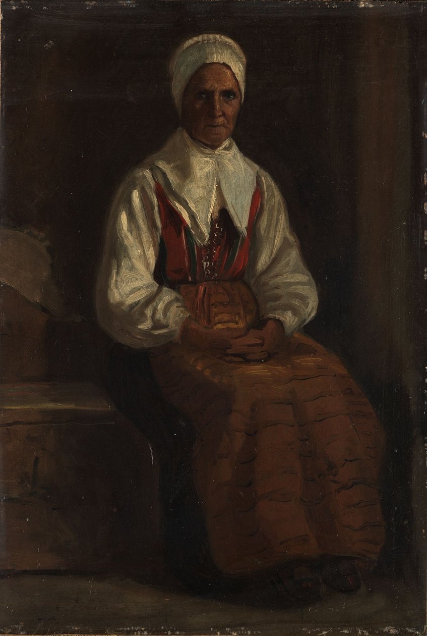Bonde-kvinde af Adolph Tidemand