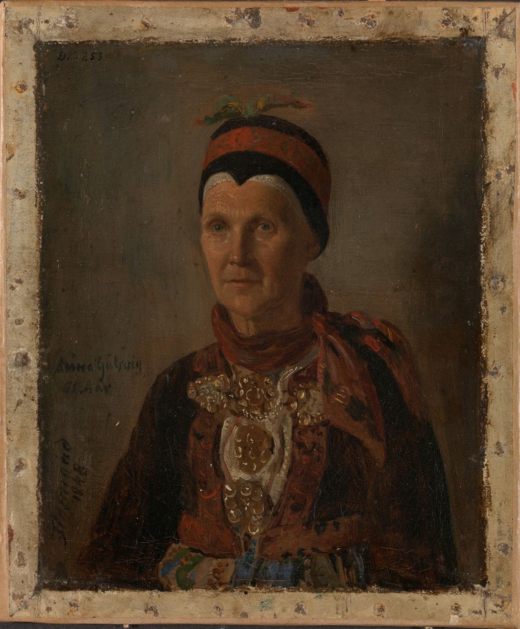 Portræt af Anna Gulsvig af Adolph Tidemand