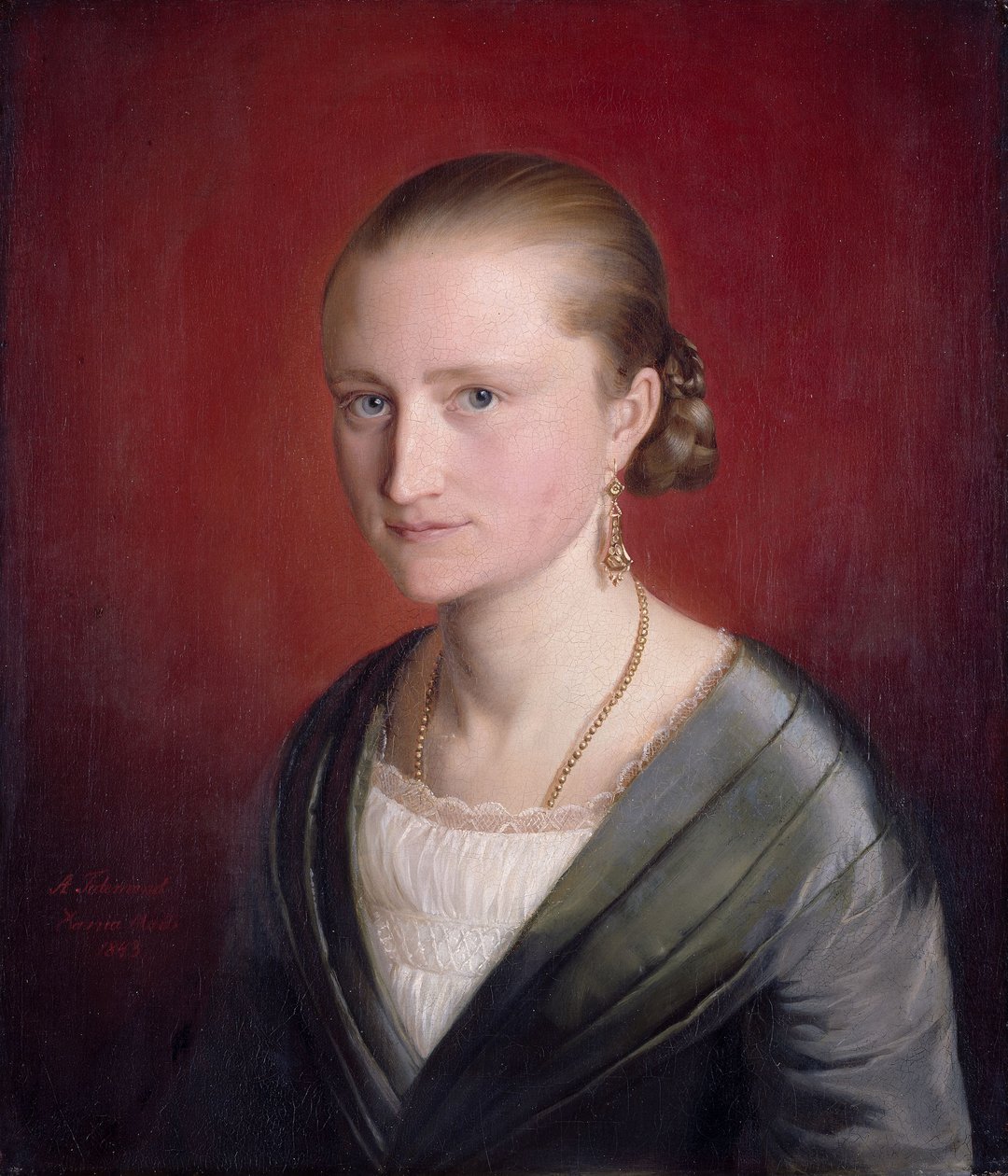 Portræt af Claudine Jaeger af Adolph Tidemand