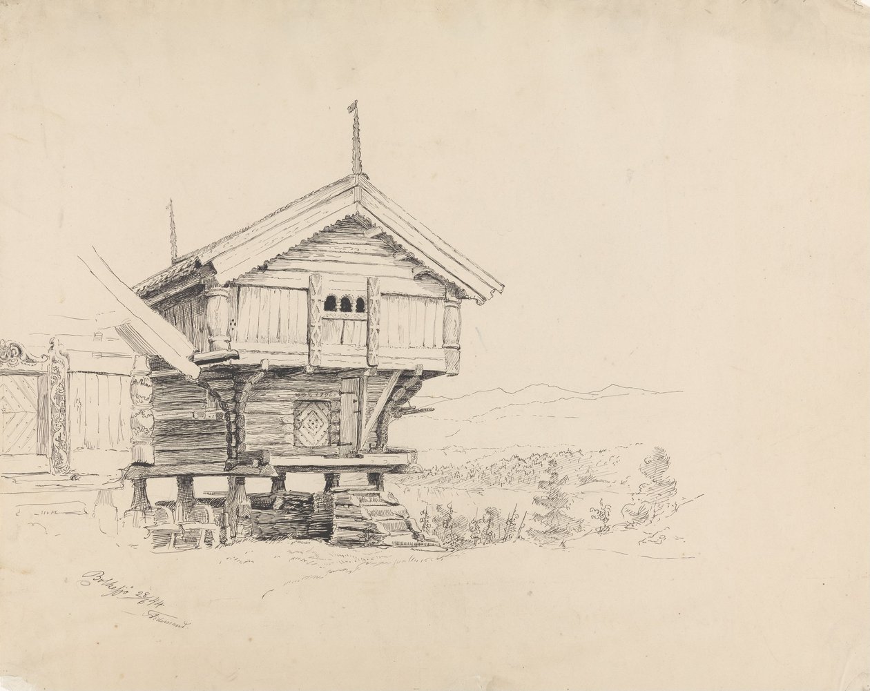 Stabbur, Bolkesjø af Adolph Tidemand