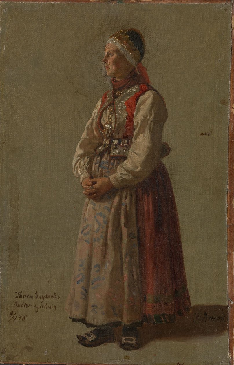 Thora Ingebretsdatter Gulsvig af Adolph Tidemand