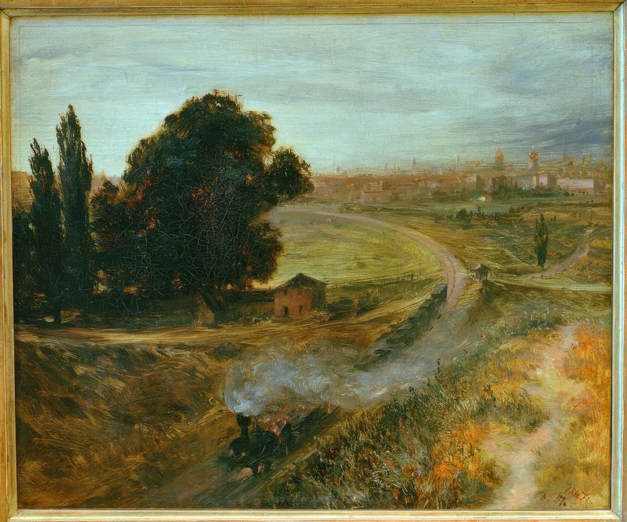 Berlin-Potsdamer Bahn af Adolph Menzel