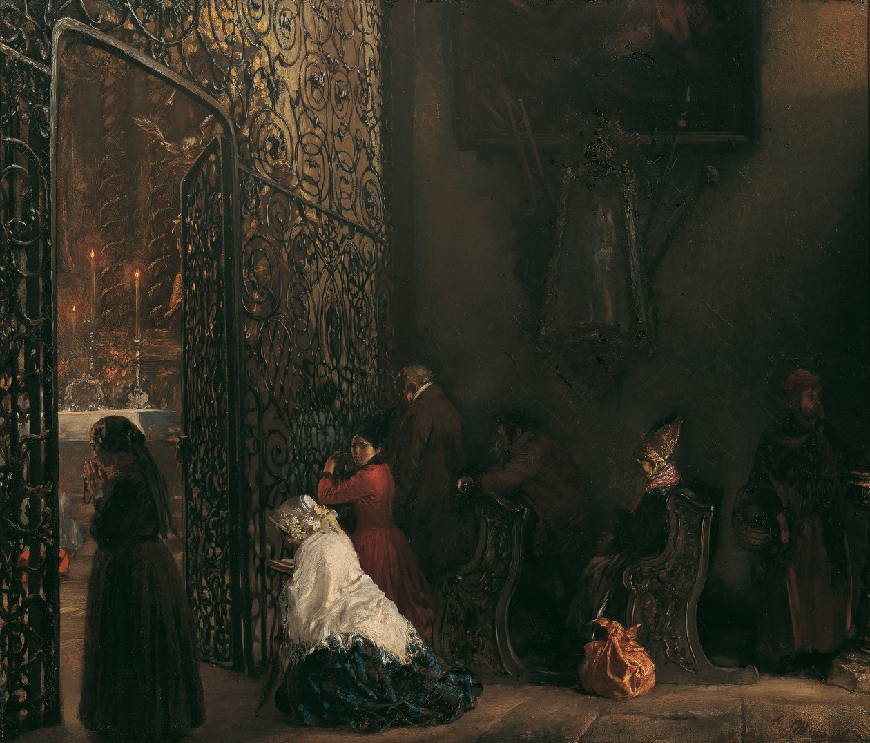 tidlig messe af Adolph Menzel