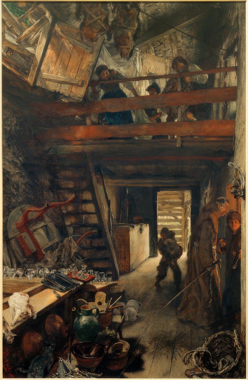 Køkken i Hofgastein af Adolph Menzel