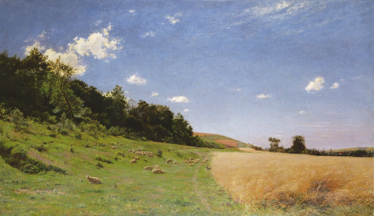 Edge of the Woods on the Outskirts of Eu, 1883 af Adolphe Gustave Binet