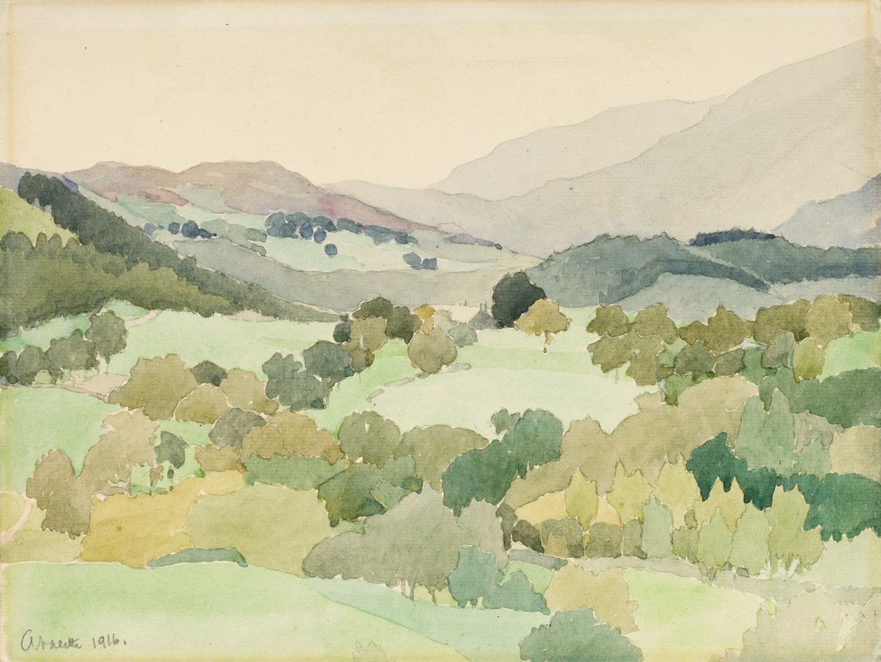 I nærheden af Ambleside, 1916 af Adolphe Valette