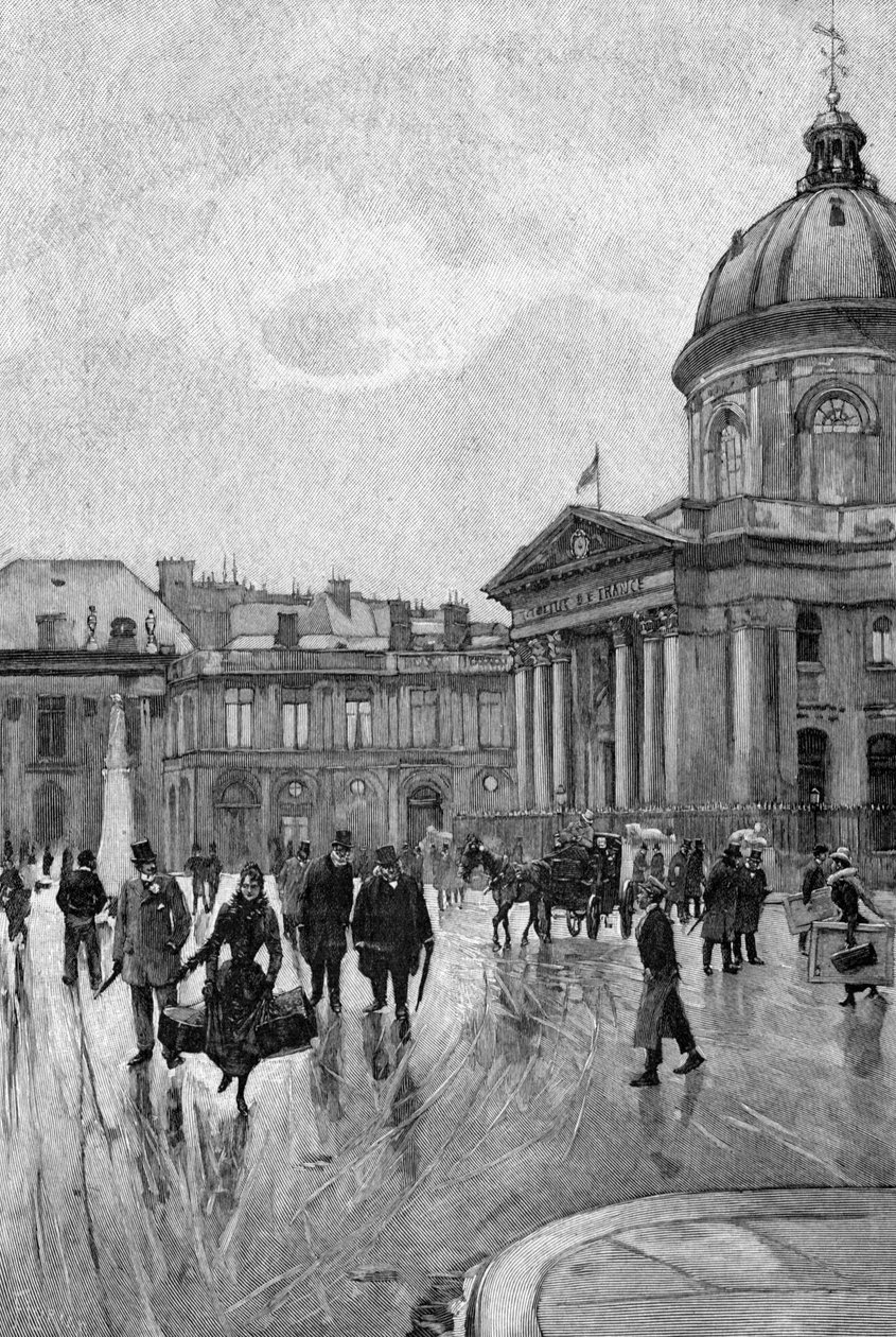 Seines bredder og Institut de France af Adolphe (after) Giraldon