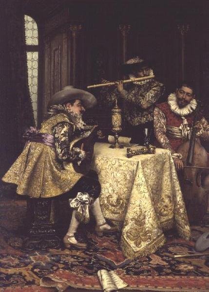 Musikerne af Adolphe Alexandre Lesrel