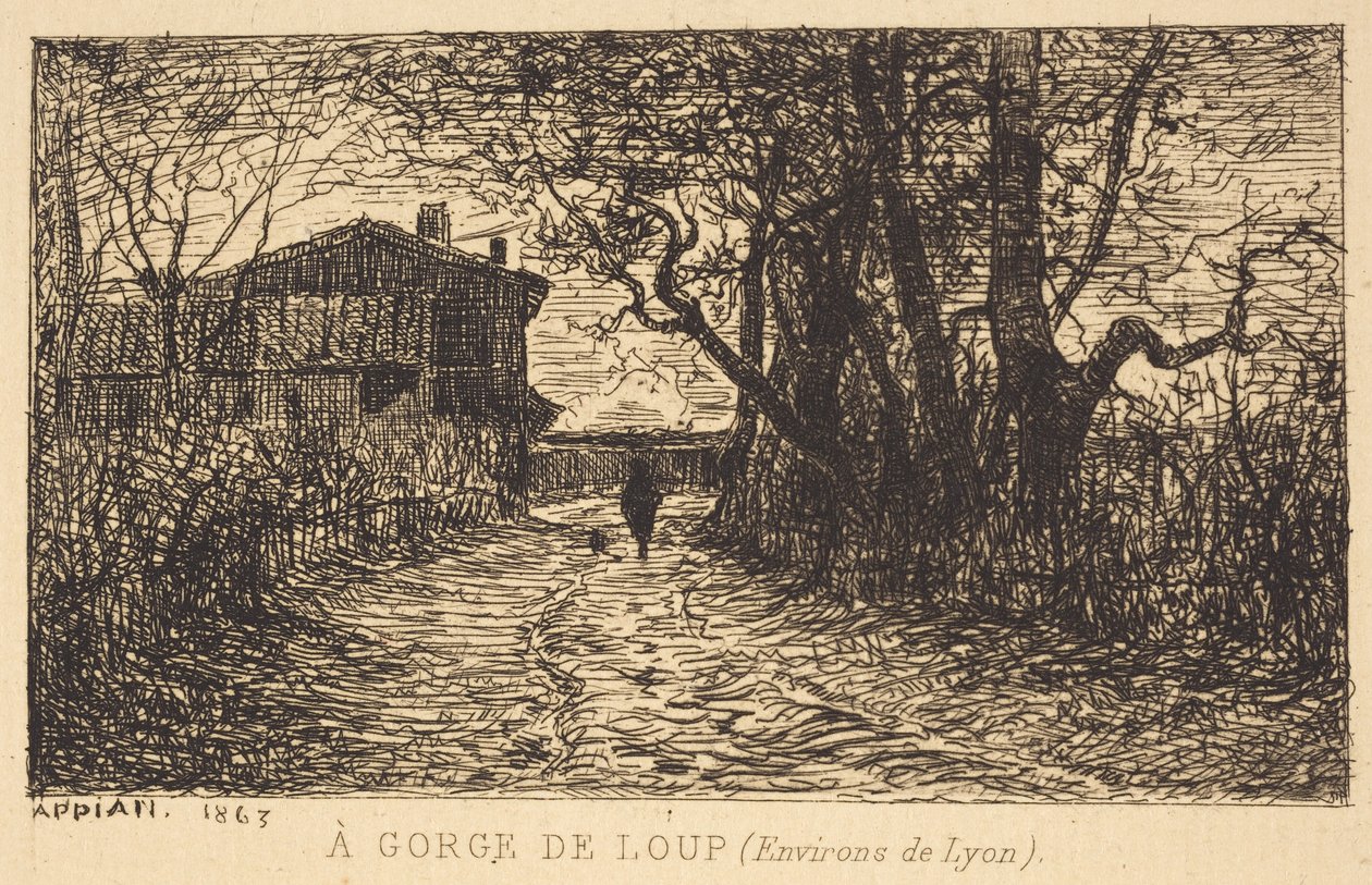 En kløft ved Loup af Adolphe Appian