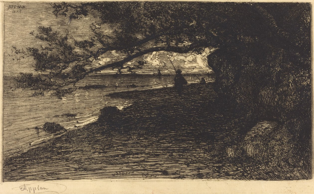 I Villefranche-sur-Mer af Adolphe Appian