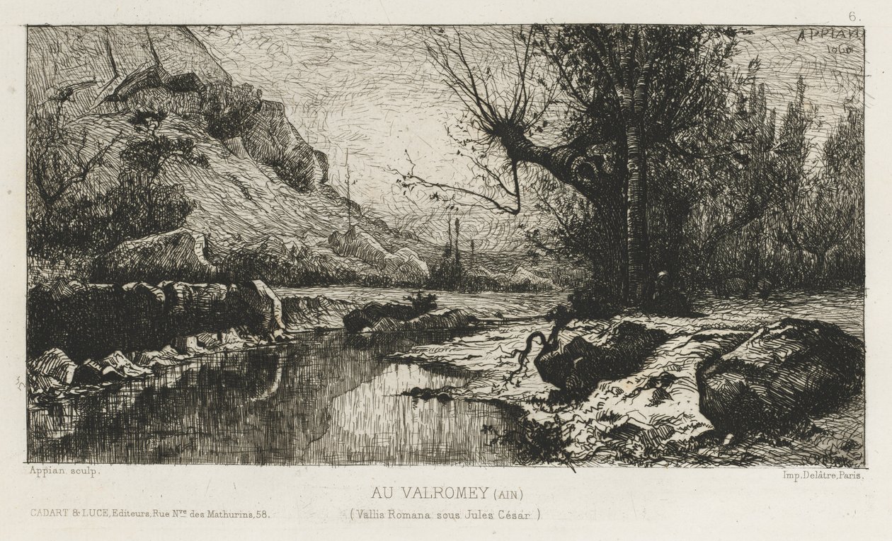 I Valromay Ain, 1868. af Adolphe Appian