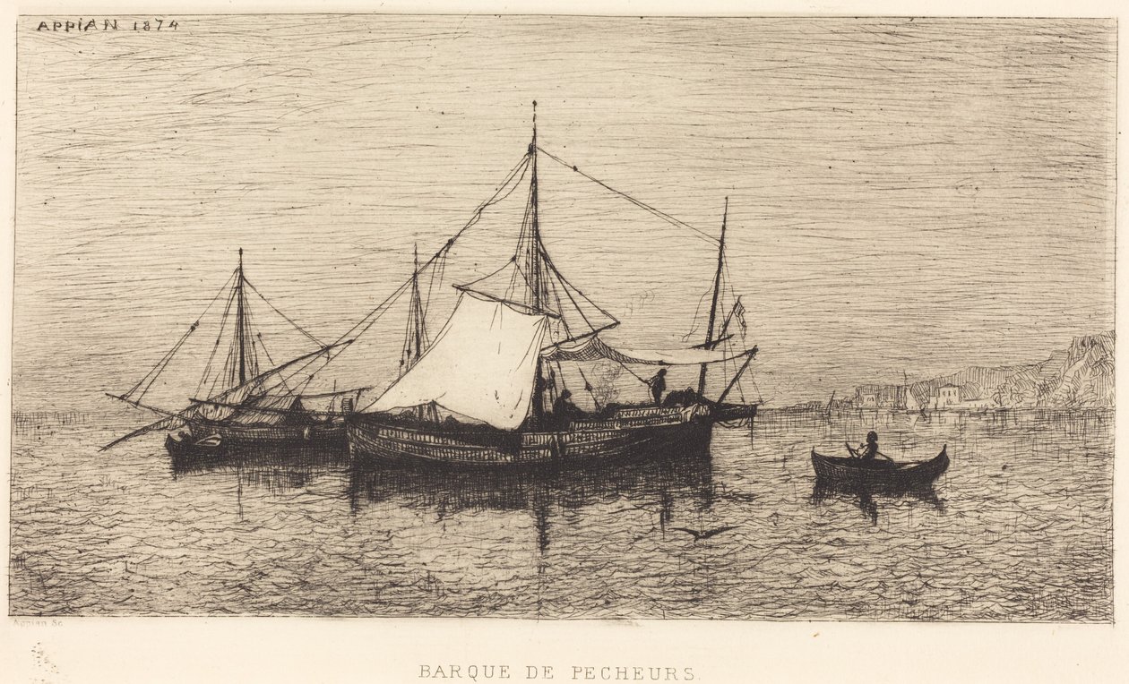 Fiskerbåd af Adolphe Appian