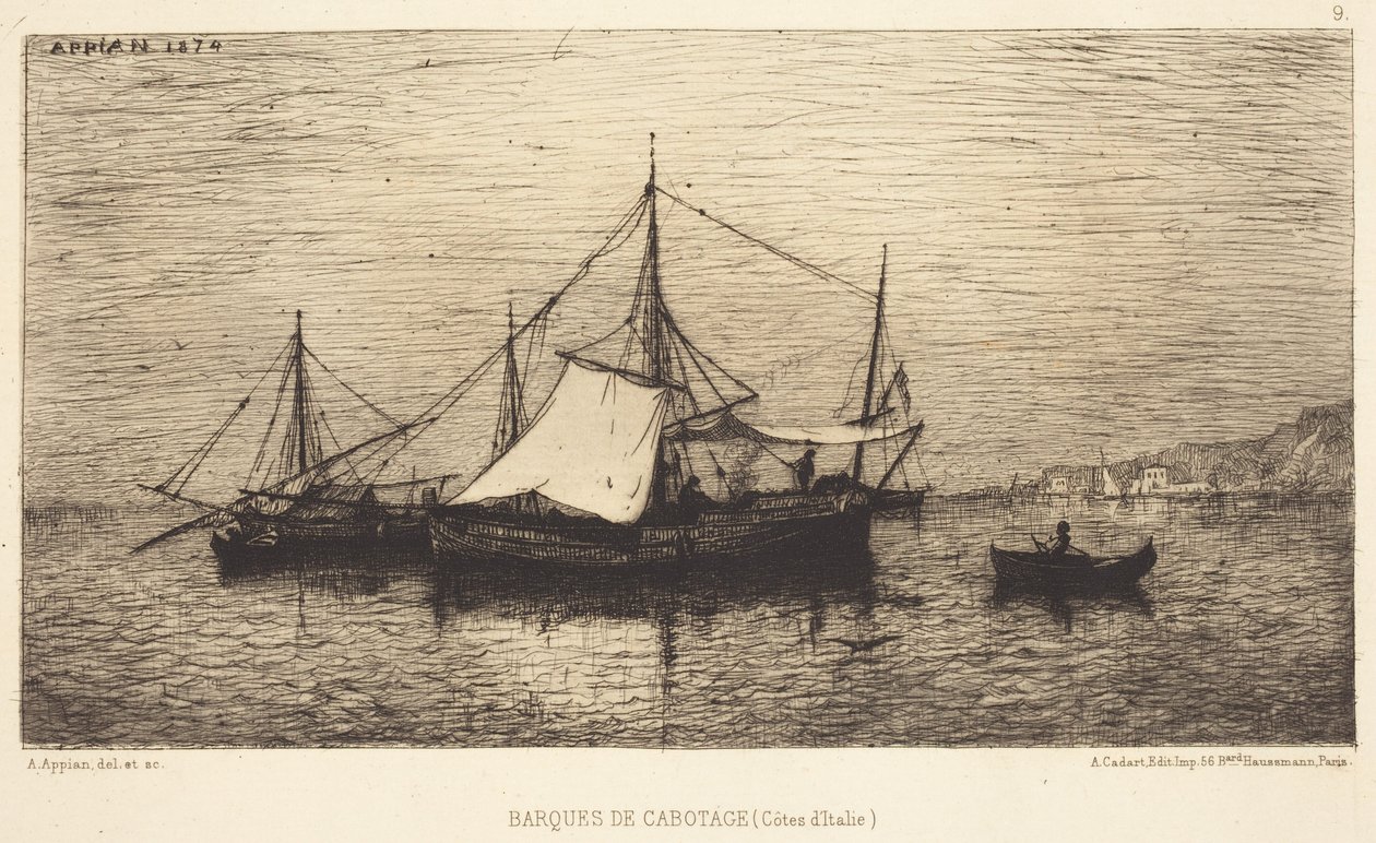 Kystfartskibe af Adolphe Appian