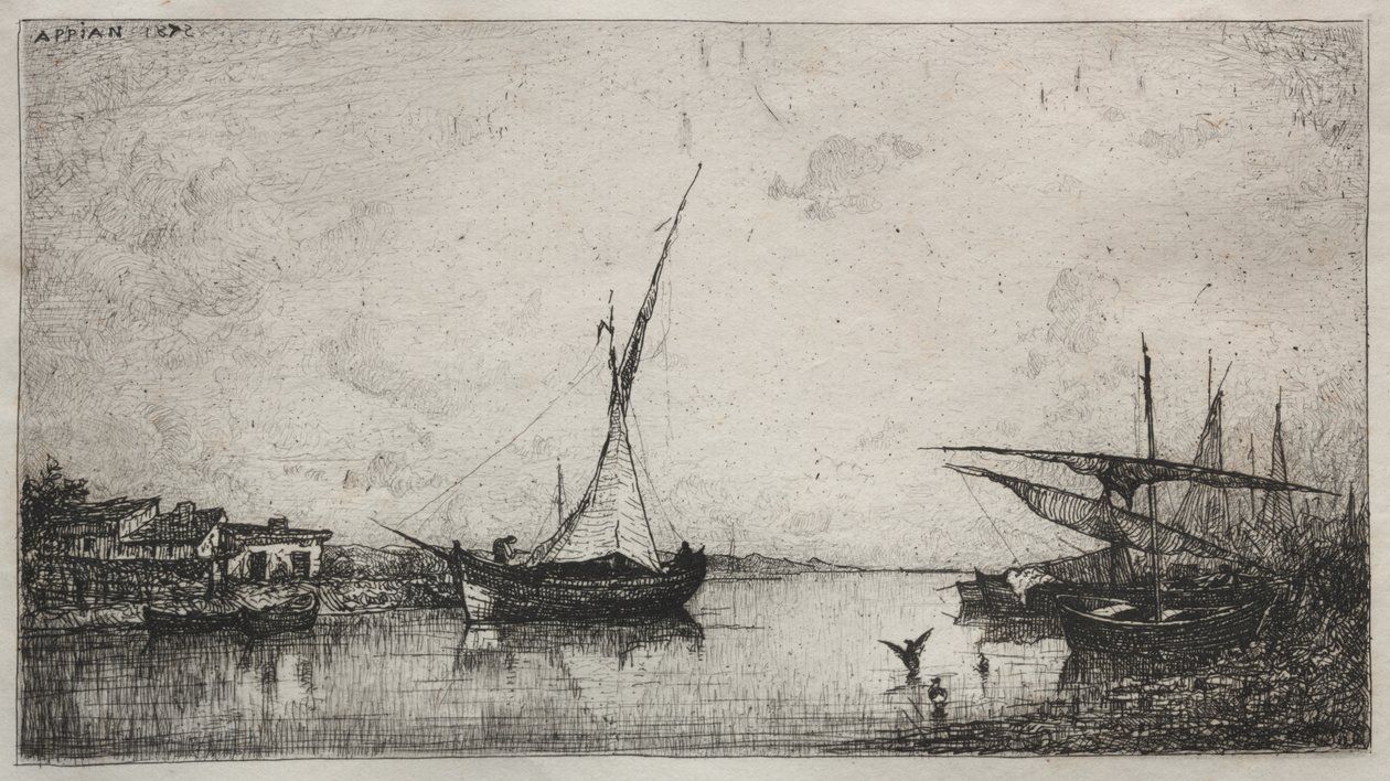 Kanal ved Martiques af Adolphe Appian