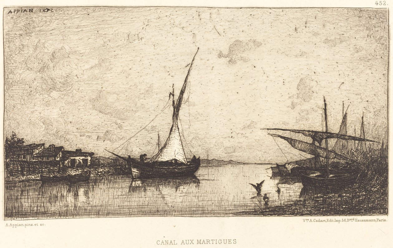 Martigues kanalen af Adolphe Appian
