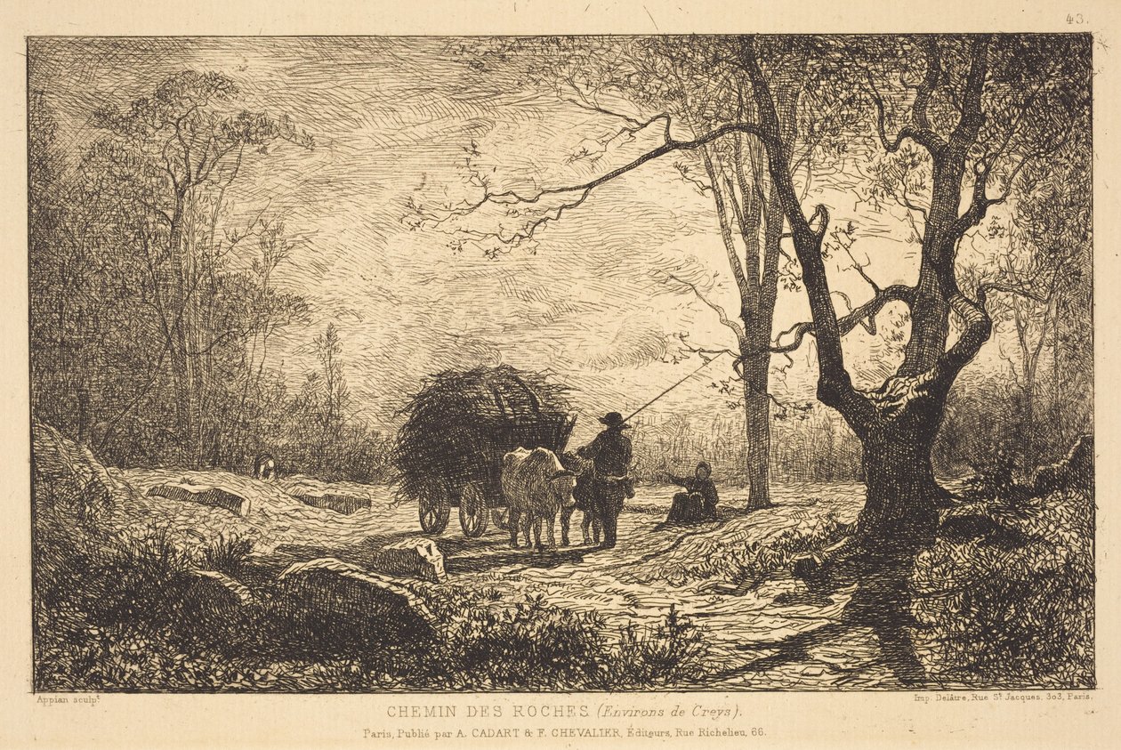 Chemin des Roches af Adolphe Appian