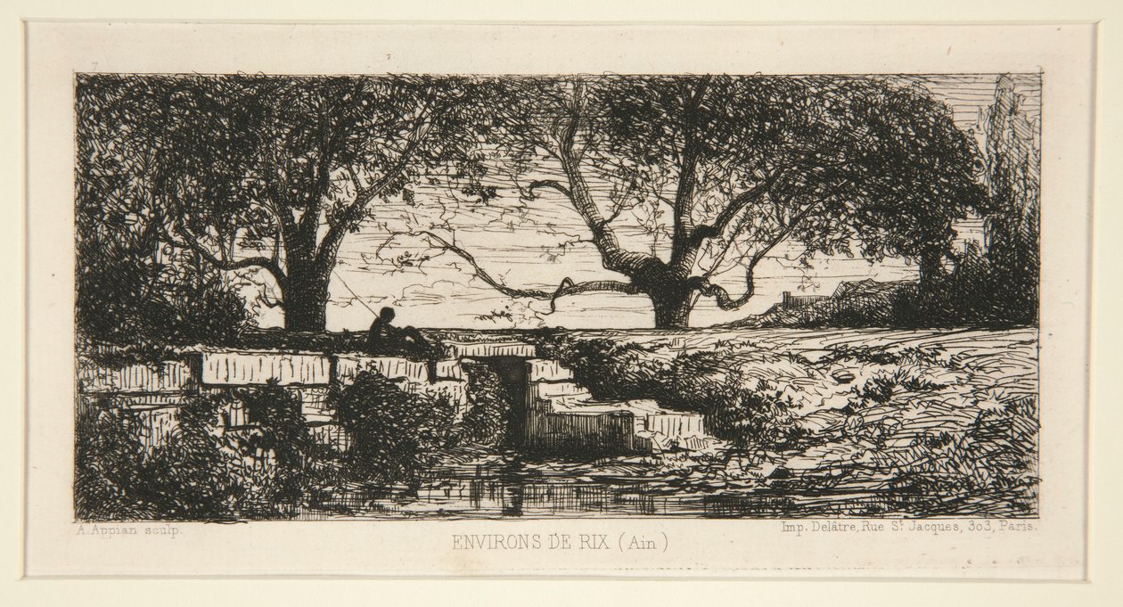 Omgivelserne i Rix (Ain) af Adolphe Appian