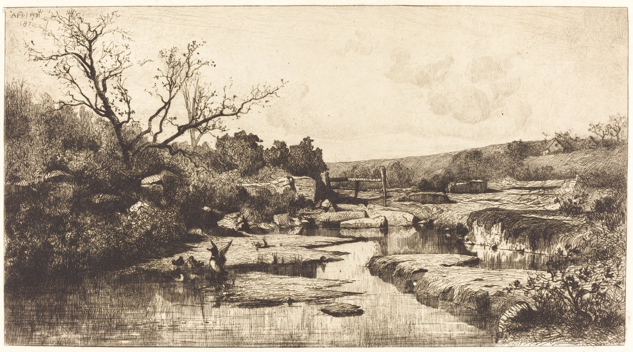 Landskab af Adolphe Appian