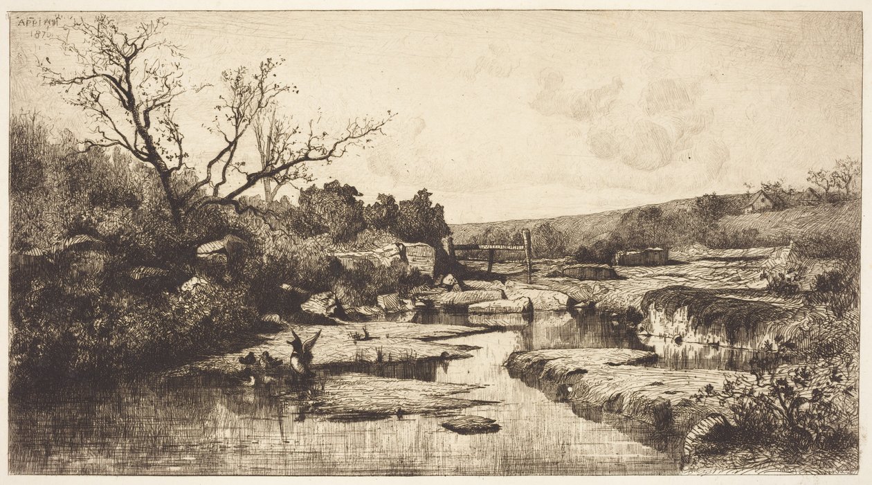 Landskab af Adolphe Appian