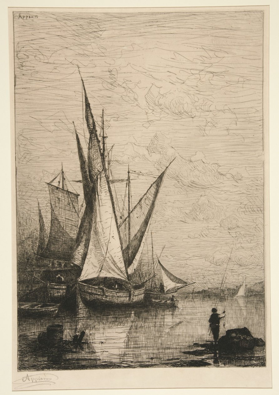 Havnen i Genova af Adolphe Appian