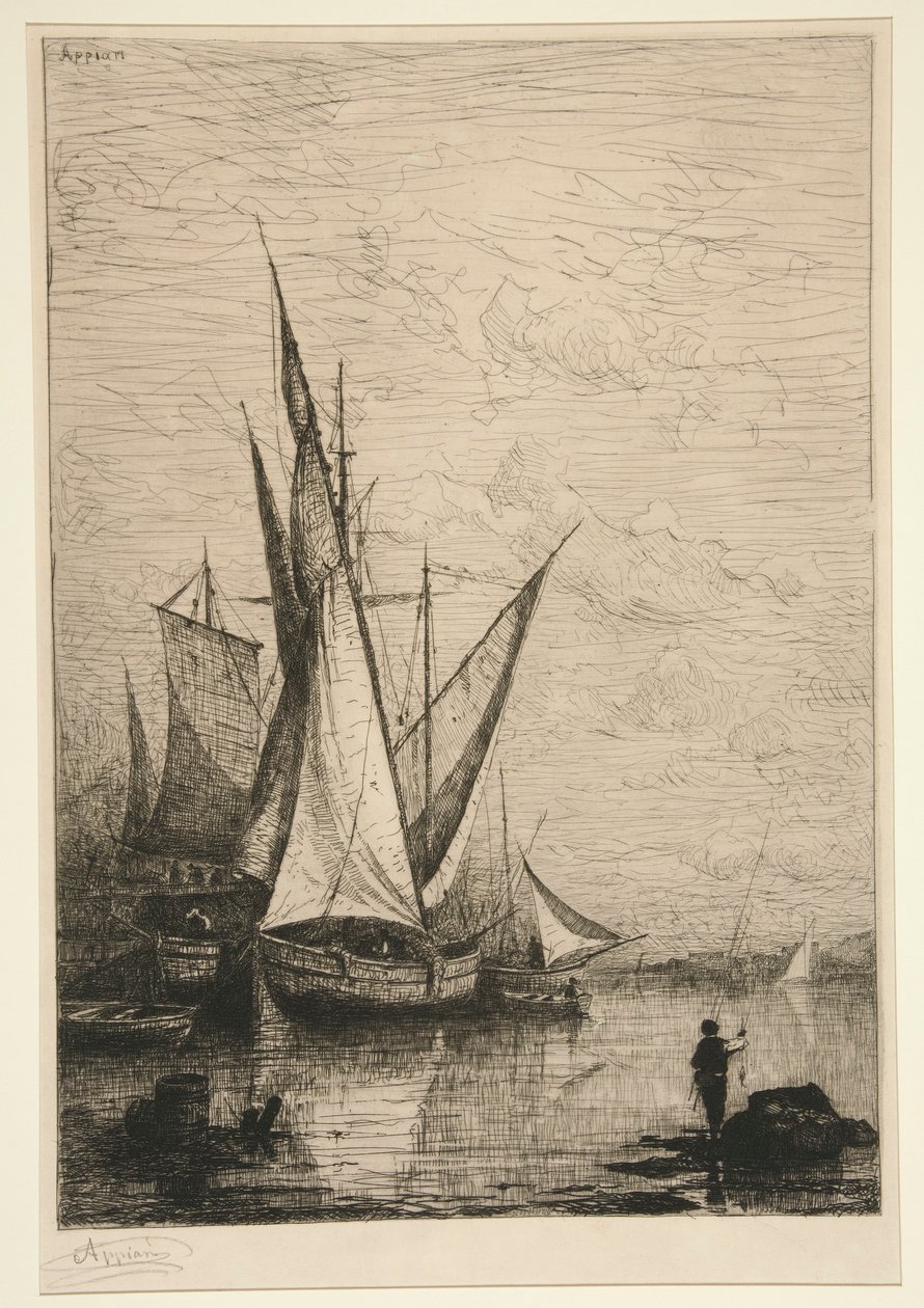 Havnen i Genova af Adolphe Appian