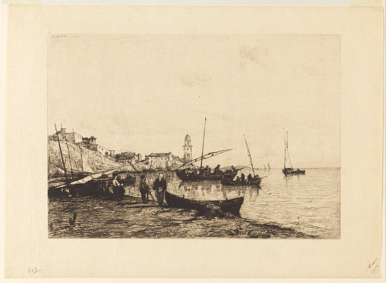 Sanremo Havn af Adolphe Appian