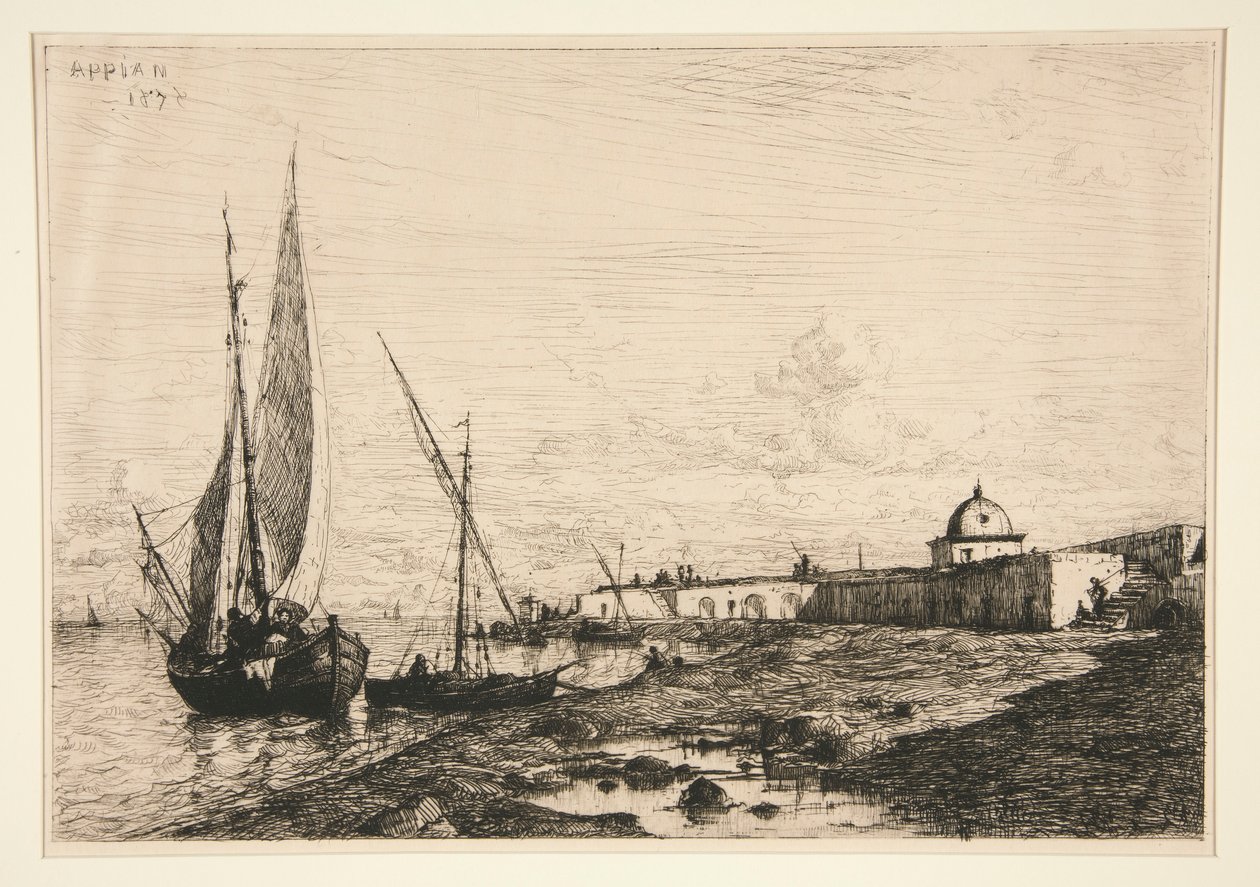 Sanremo Havn af Adolphe Appian