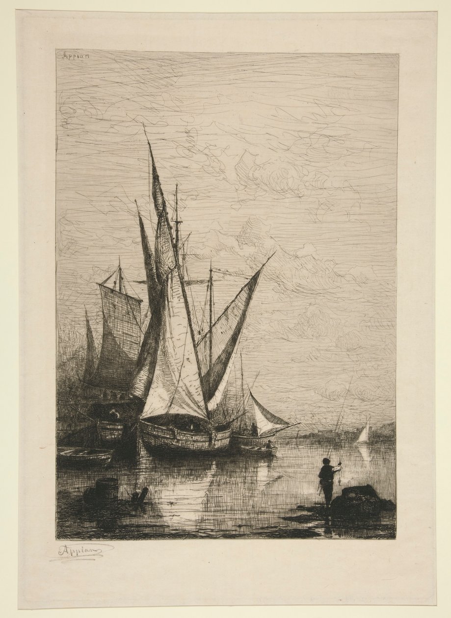 Havnen i Genova af Adolphe Appian