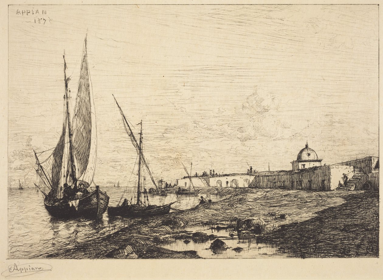 Havnen i San Remo af Adolphe Appian