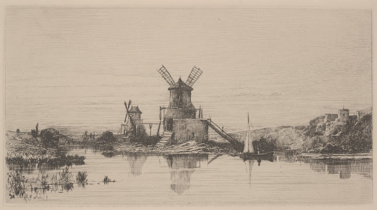 Souvenir, ca. 1863 (radering) af Adolphe Appian
