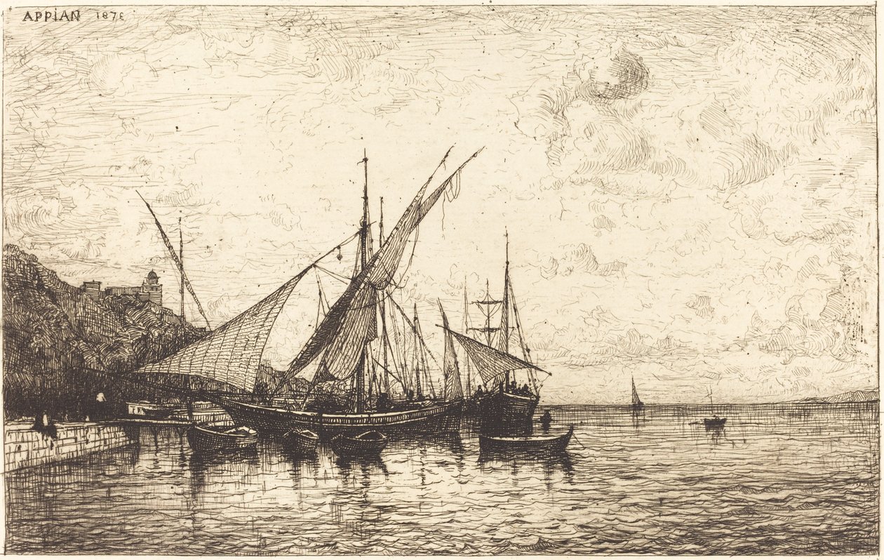 Monacos havn af Adolphe Appian