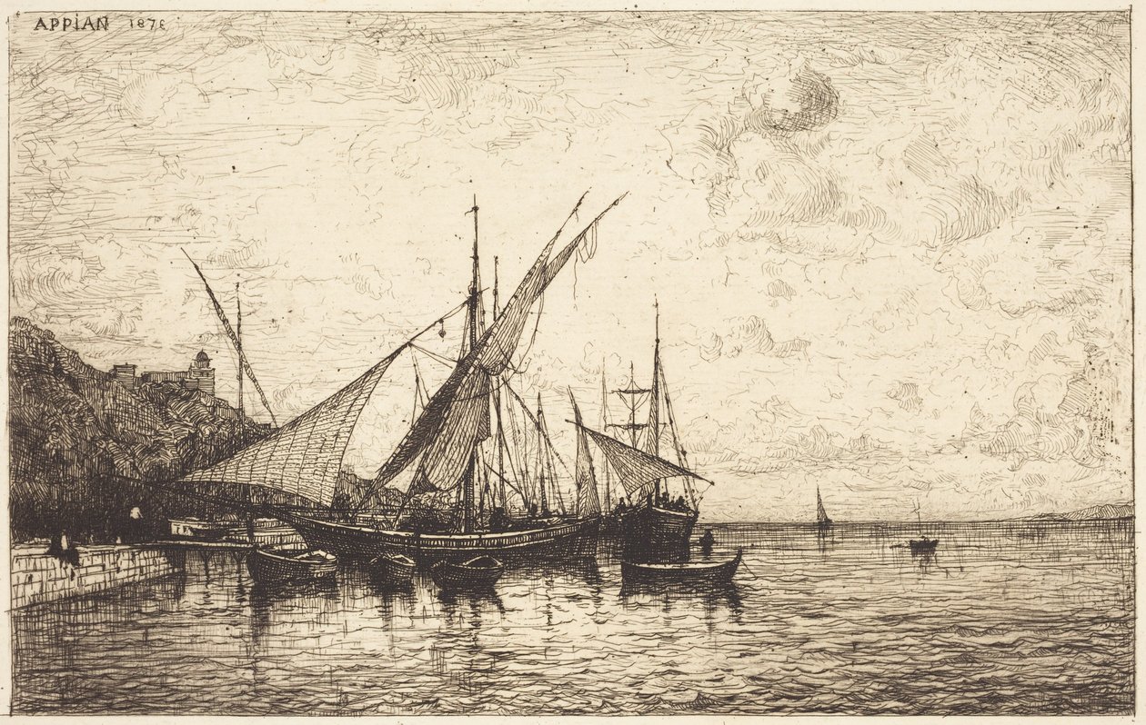 Havnen i Monaco af Adolphe Appian