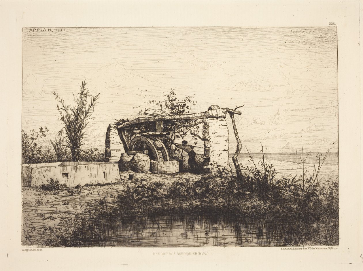 En moria i Bordiquier (Italien) af Adolphe Appian