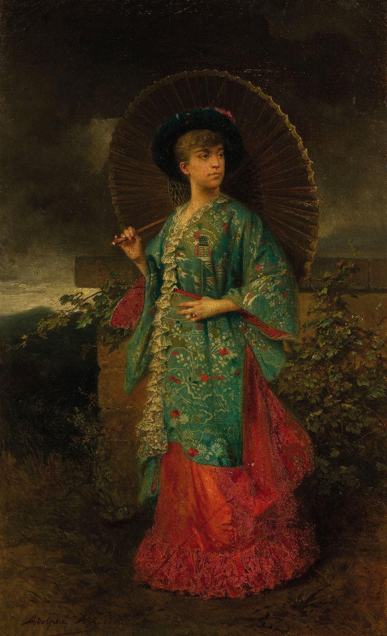 Portræt af Helene af Mecklenburg-Schwerin 1814-1858, hertuginde af Orleans, 1883. af Adolphe Aze