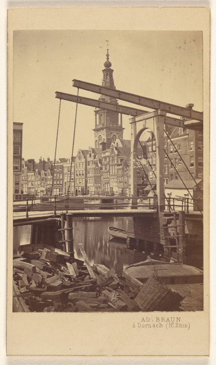 Amsterdam. Quai Raamgracht. af Adolphe Braun