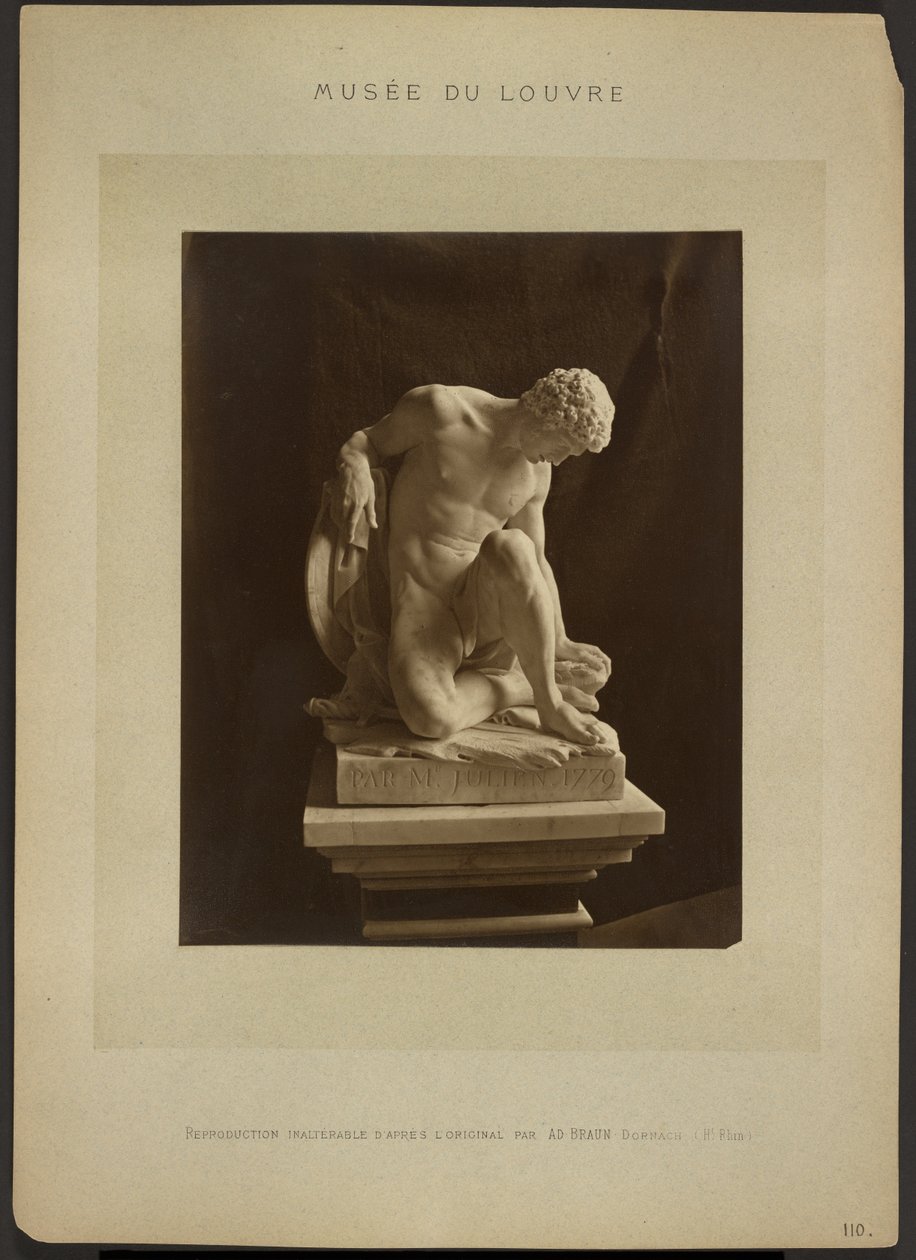 [»Den døende gladiator« af Julien, Louvre-museet] af Adolphe Braun