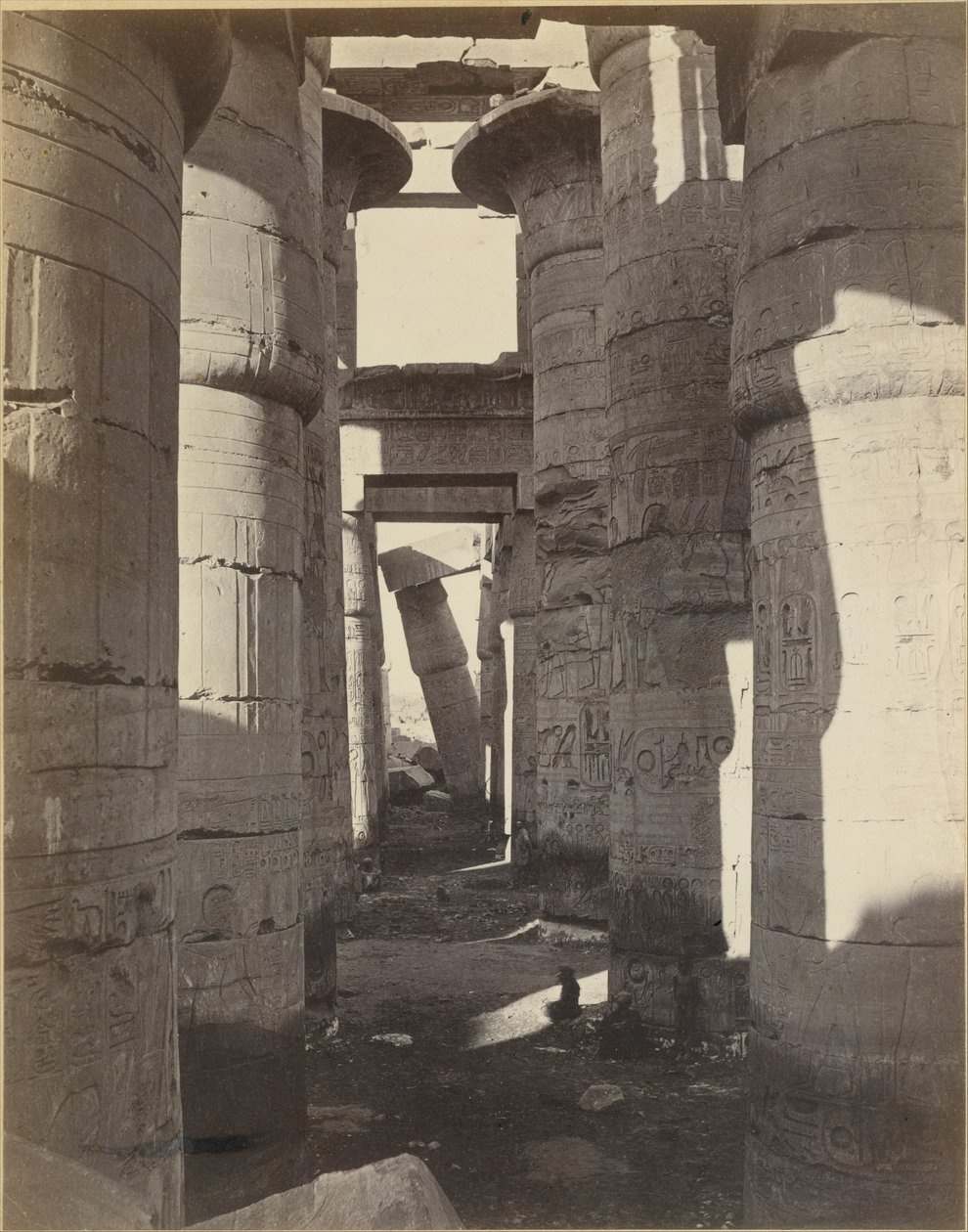 Øvre Egypten, Hypostylsalen i Karnak af Adolphe Braun