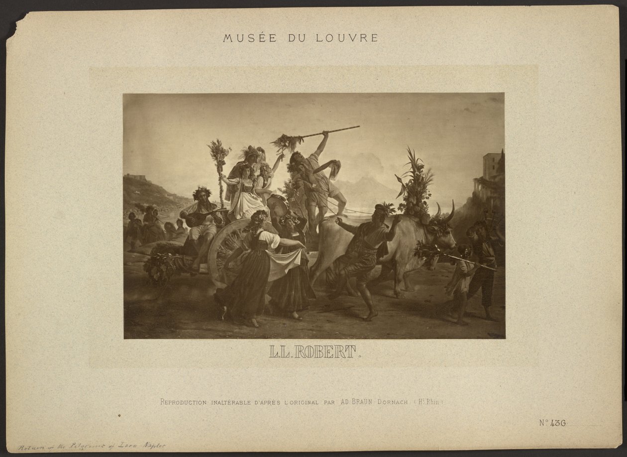 [Hjemkomst fra Madonna dell’Arco-festen af Robert, Musée du Louvre] af Adolphe Braun